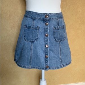 Brandy Melville Jean Skirt
